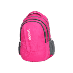 Exsport Plain Pink Backpack 4 Zippers