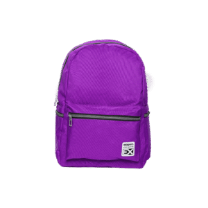 Exsport Plain Purpe Backpack 2 Zippers