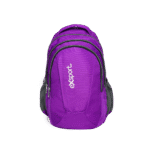 Exsport Plain Purpe Backpack 4 Zippers