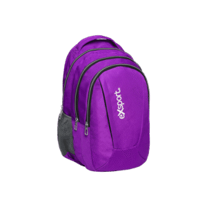 Exsport Plain Purpe Backpack 4 Zippers1