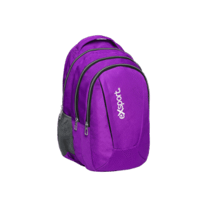 Exsport Plain Purpe Backpack 4 Zippers1