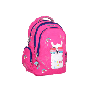 Exsport Sheep Pink Large Backpack 3 Zippers1