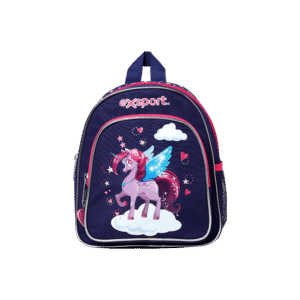 Exsport Unicorn Navy Small Backpack 3 Zippers