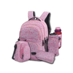 Genius 18" Hearts Backpack 5Pcs Set