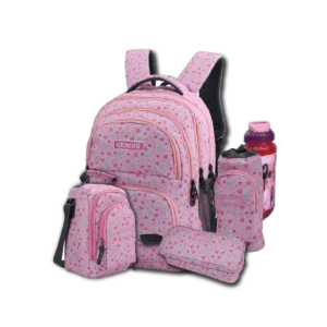 Genius 18" Hearts Backpack 5Pcs Set