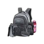 Genius 18" Hearts Grey Backpack 5Pcs Set