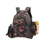 Genius 18" Militery Orange Backpack 5Pcs Set