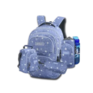 Genius 18" Stars Backpack 5Pcs Set