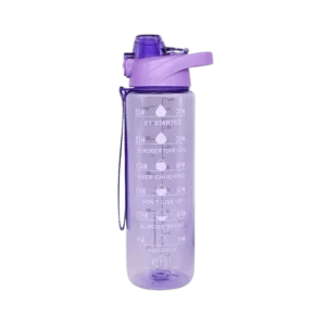 Light Weighted 1000ml Purple Marked Water Bottle