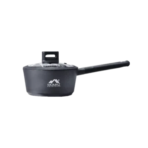 Momaz Black 18cm Casserole with Glass Lid