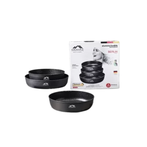 Momaz Black Set Of 3 Pcs Oven Pans