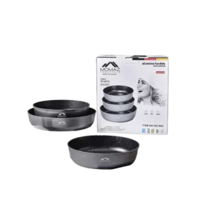 Momaz Grey Set Of 3 Pcs Oven Pans