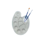 Multi-purpose Gouache Tray & Brush Set