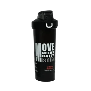 Sport Fitness 800ml Black Shaker Bottle Inspirational