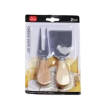 Stainless Steel Cheese Knife Set with Wooden Handle