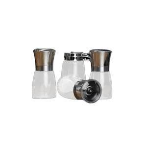 Transparent 4pcs Oil & Pepper Set