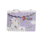 Unicorn Purple Notebook with Handle