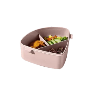 Watermelon Shaped Pink Lunch Box With 3 Compartments1