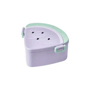 Watermelon Shaped Purple Lunch Box With 3 Compartments