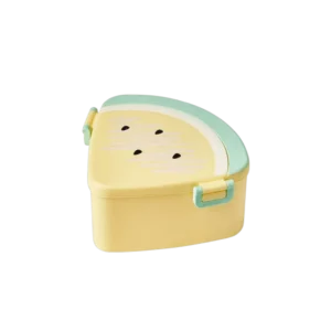 Watermelon Shaped Yellow Lunch Box With 3 Compartments