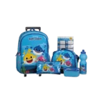 Baby Shark 6Pcs Trolly School Bag Set