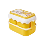 Banana 3 Compartment Double-Layer Lunch Box