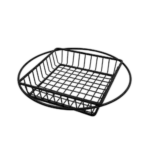 Black 20.5cm Iron Basket with Ring