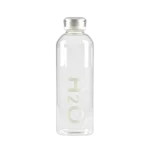 Borosilicate 500ml White H2O Water Bottle