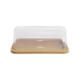 Bread 42x32x15cm Beige Bread Storage Box With Transparent Cover