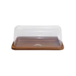 Bread 42x32x15cm Bronze Bread Storage Box with Transparent Cover