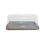 Bread 42x32x15cm Grey Bread Storage Box with Transparent Cover