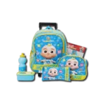 Cocomelon 6Pcs Trolly School Bag Set