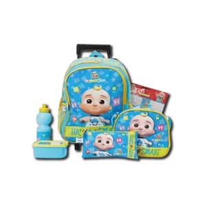 Cocomelon 6Pcs Trolly School Bag Set