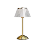 Crystal Lambader with Round Golden Stand