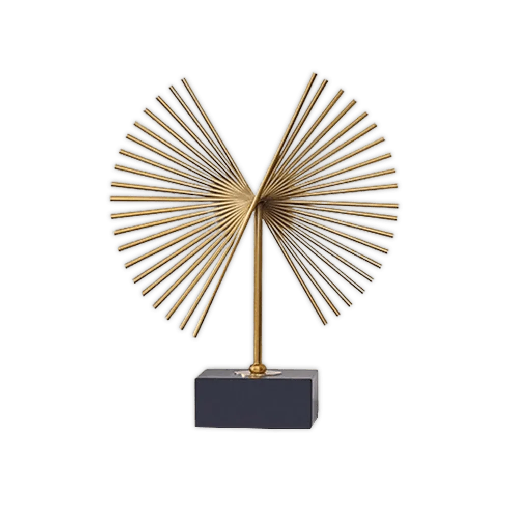 Decor-Large-Golden-Statue-With-Black-Stand