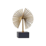 Decor Small Golden Statue With Black Stand