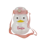 Duck Pink Transparent Water Bottle