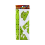 Flexible Green Translucent Geometry 4Pcs Set