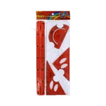 Flexible Red Translucent Geometry 4Pcs Set