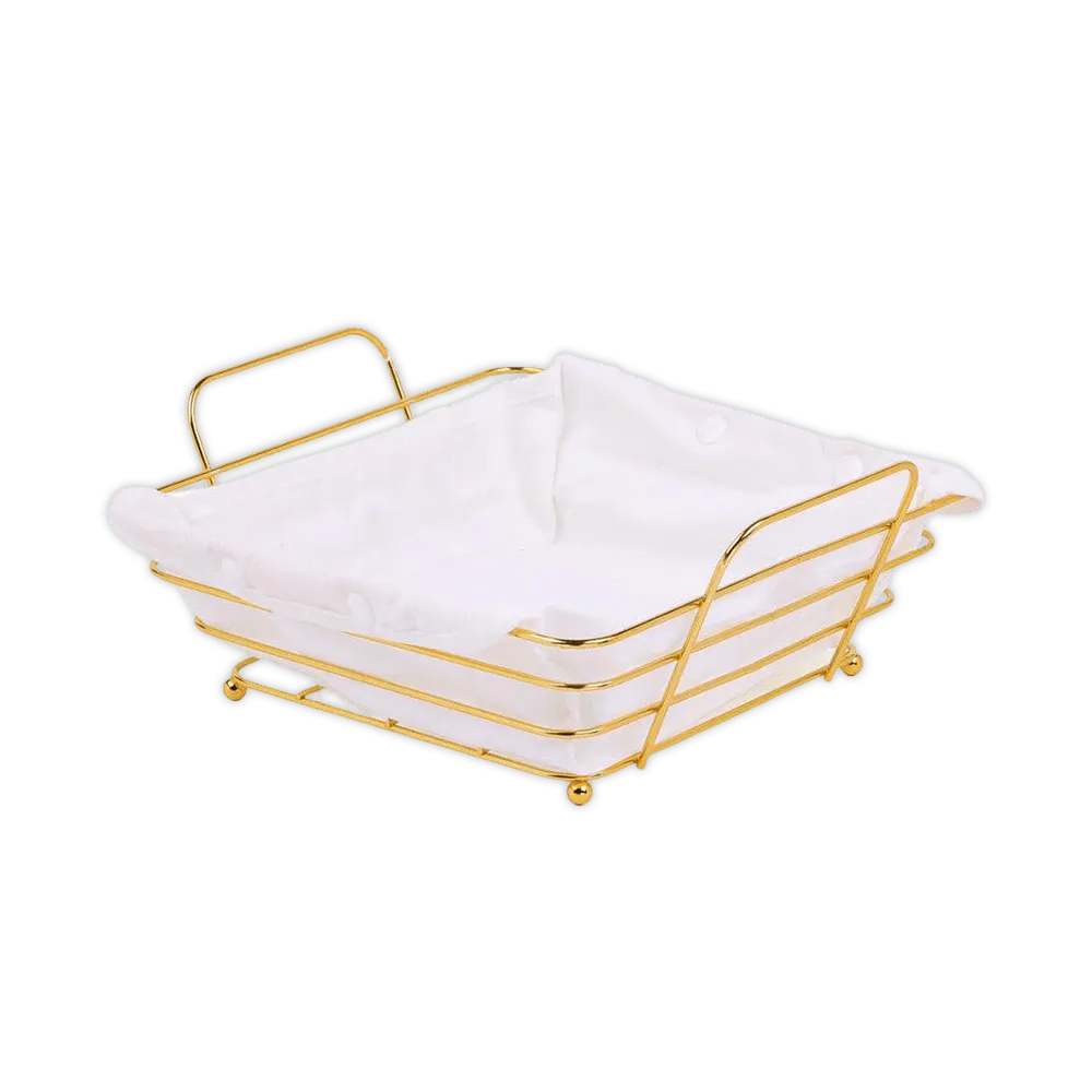 Golden-25cm-Iron-Basket-with-Fabric-Piece