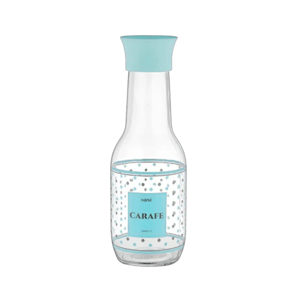 Hane-1000ml-Blue-Lid-Punto-Patterned-Carafe