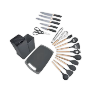 Momaz 20Pcs Black Utensils Set