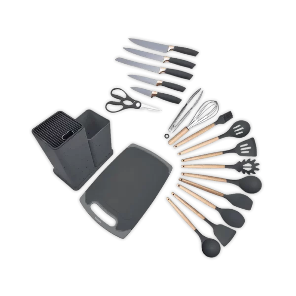 Momaz 20pcs Black Utensils Set