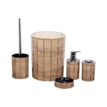 Momaz 5Pcs Beige Bathroom Set