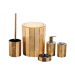 Momaz 5Pcs Gold Bathroom Set
