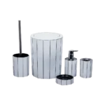 Momaz 5Pcs White Bathroom Set