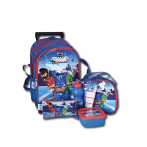Power Heroes 6Pcs Trolly School Bag Set