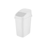 Qlux 10L White Binny Dustbin