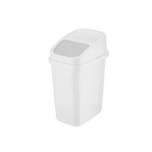 Qlux 10L White Binny Dustbin