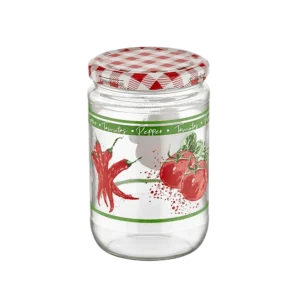 Qlux 660ml Red Domi Jar